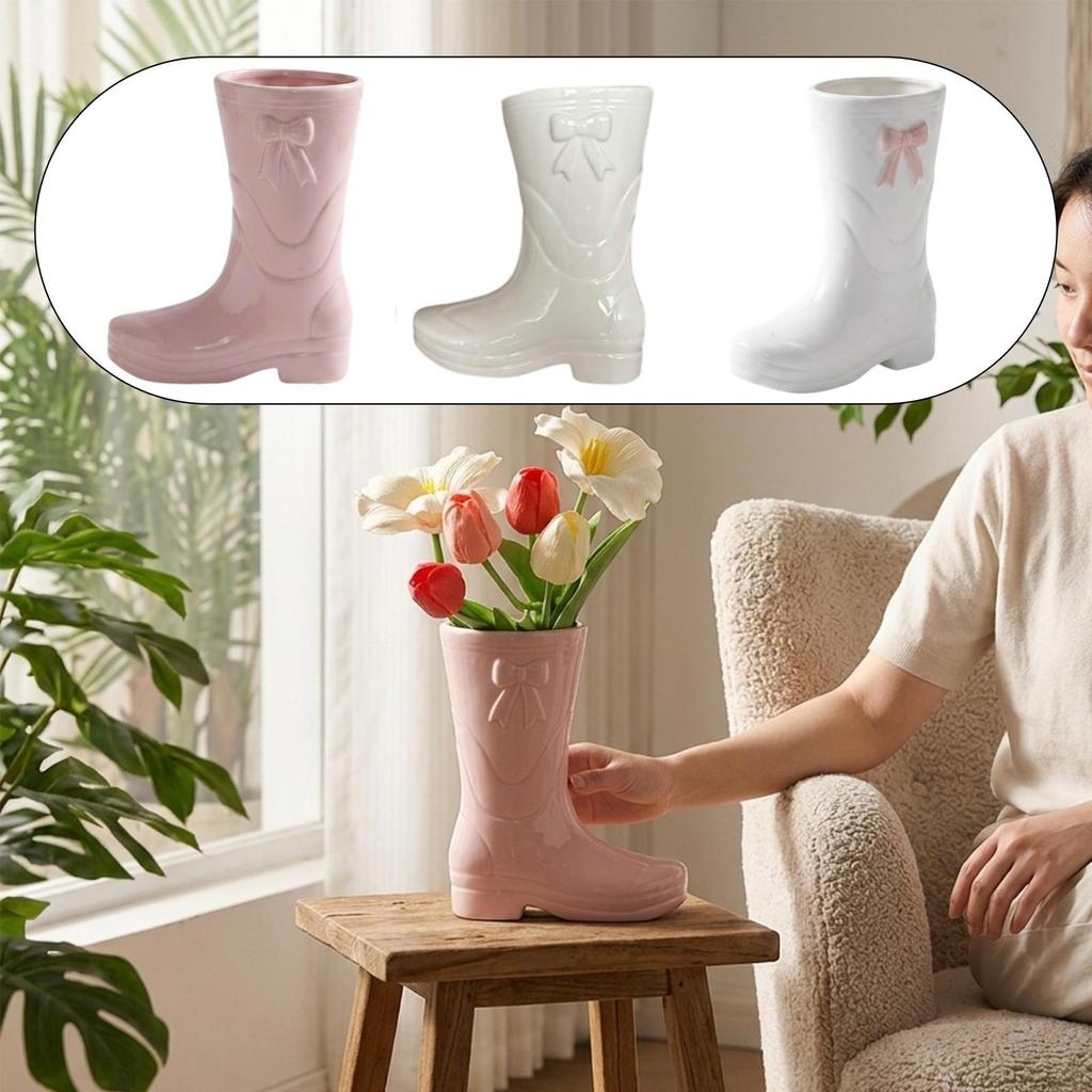 Boot-Shaped Flower Vase, Elegant Gift, Table Decoration, Decorative Vases for Kitchen And Bedroom