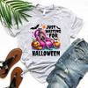Футболки с графическим принтом «Жду Хэллоуина» Милая жуткая летняя футболка на Хэллоуин Смешная футболка со скелетом Футболки с коротким рукавом в стиле ретро