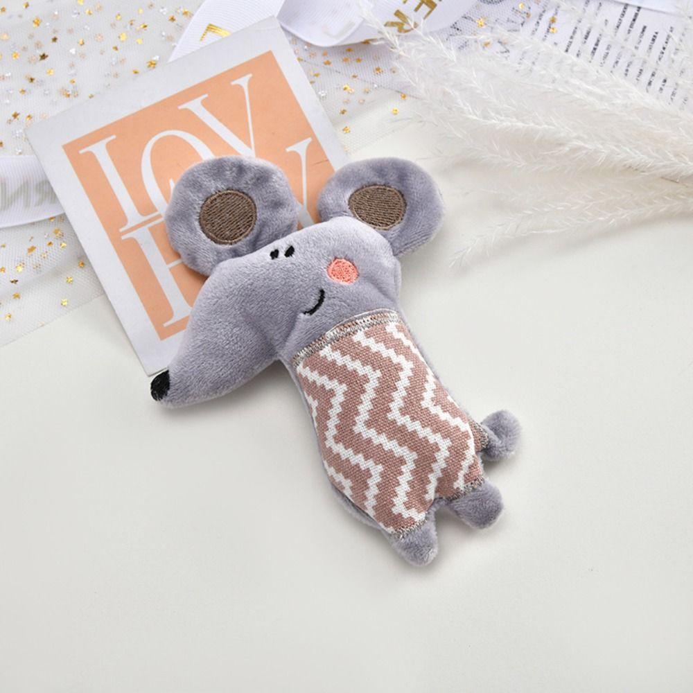 Cartoon Bite Resistant Plush Toy Cats Dogs Cotton Filled Doll Pet Partner Funny Pet Toys