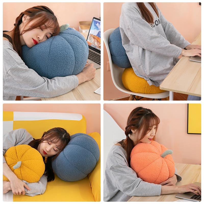 New Pumpkin Pillow Colored Pumpkin Plush Toys, Vegetables, Fruits, Claw Machine Dolls, Small Dolls