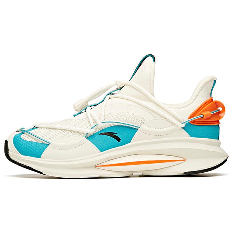 Anta Cushioning Slip Resistant Abrasion Resistant Low top Running Shoes Men's White Green 912045513-6