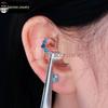 Серьги из титанового сплава Vanchen F136 и набор колец для пирсинга Daith, хряща и носа с цирконием