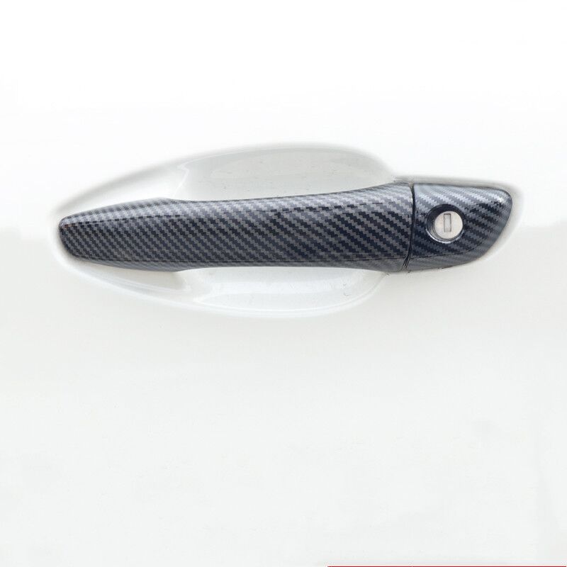 Carbon Fiber Chrome Car Door Handle Cover Trim Sticker For Citroen DS7 Crossback 2018 Styling Auto