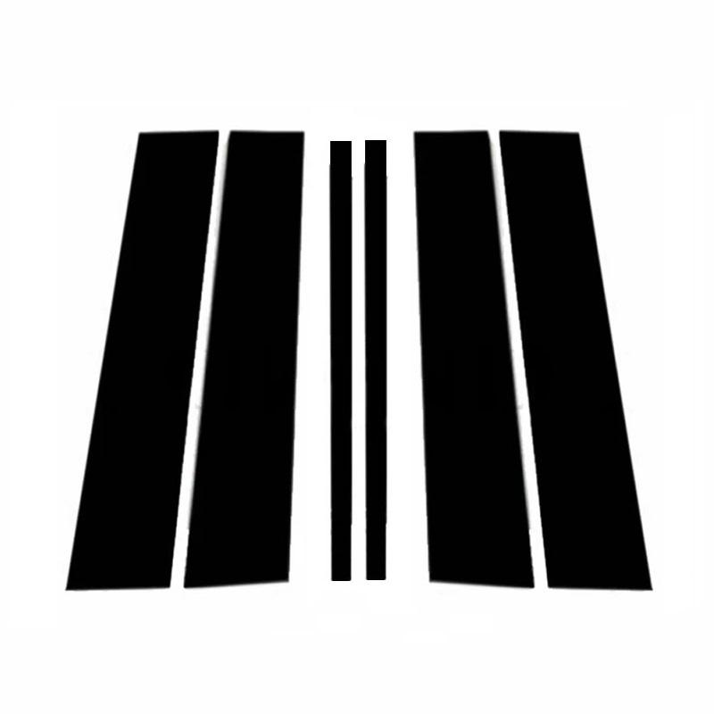 Для Honda Pilot 2009-2015 углеродное волокно черный автомобиль окно дверь колонна BC стойка крышка отделка зеркальный эффект ПК