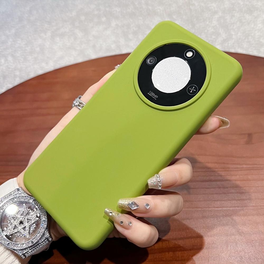 For Honor X60 5G Case Skin-Friendly Liquid Silicone+PC Phone Cover