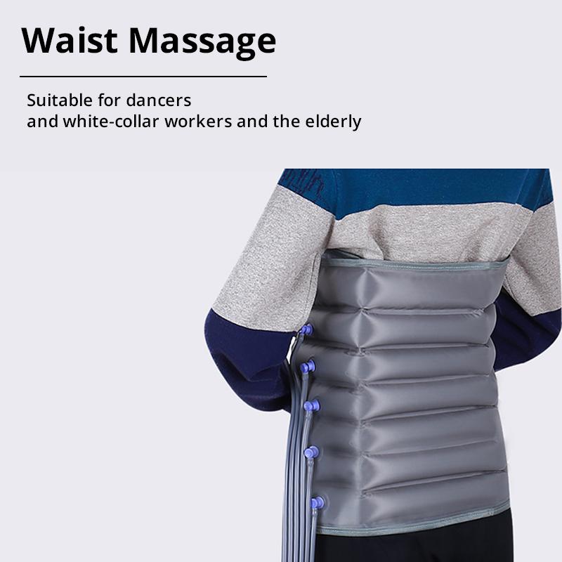 6-камерный домашний портативный электрический массажер с воздушной компрессией для ног, рук, талии, стоп, лимфодренажный массажер, улучшающий кровообращение