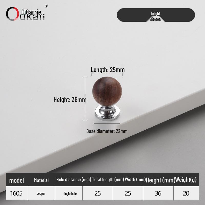 Красочная керамическая ручка для шкафов и ящиков - Круглая, одно отверстие