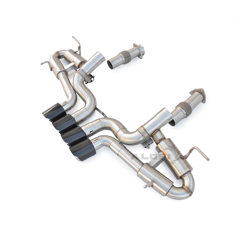 Dual Muffler Exhaust Tailpipe with Valve for 2019-2023 Chevrolet Corvette C8 Z06