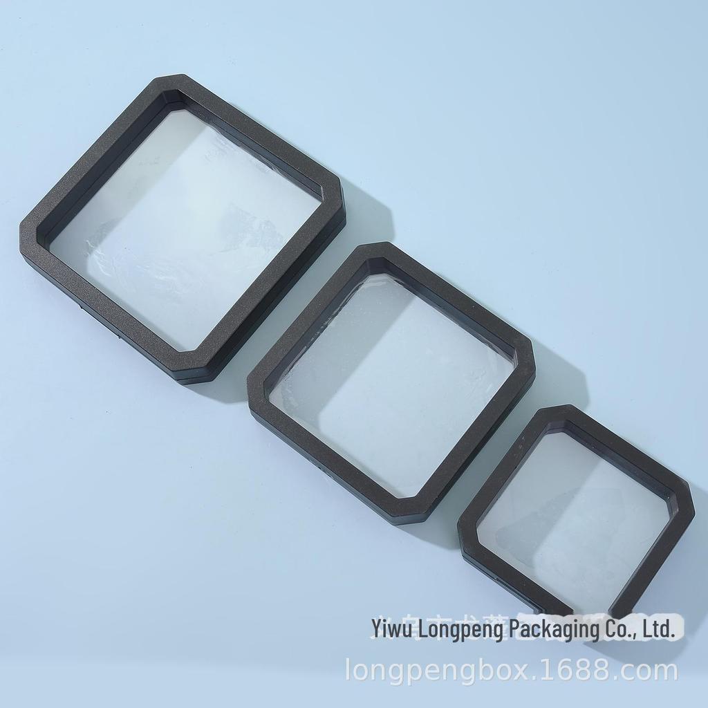 Премиум восьмиугольная прозрачная полиэтиленовая витрина и коробка для хранения ювелирных изделий для браслетов и ожерелий