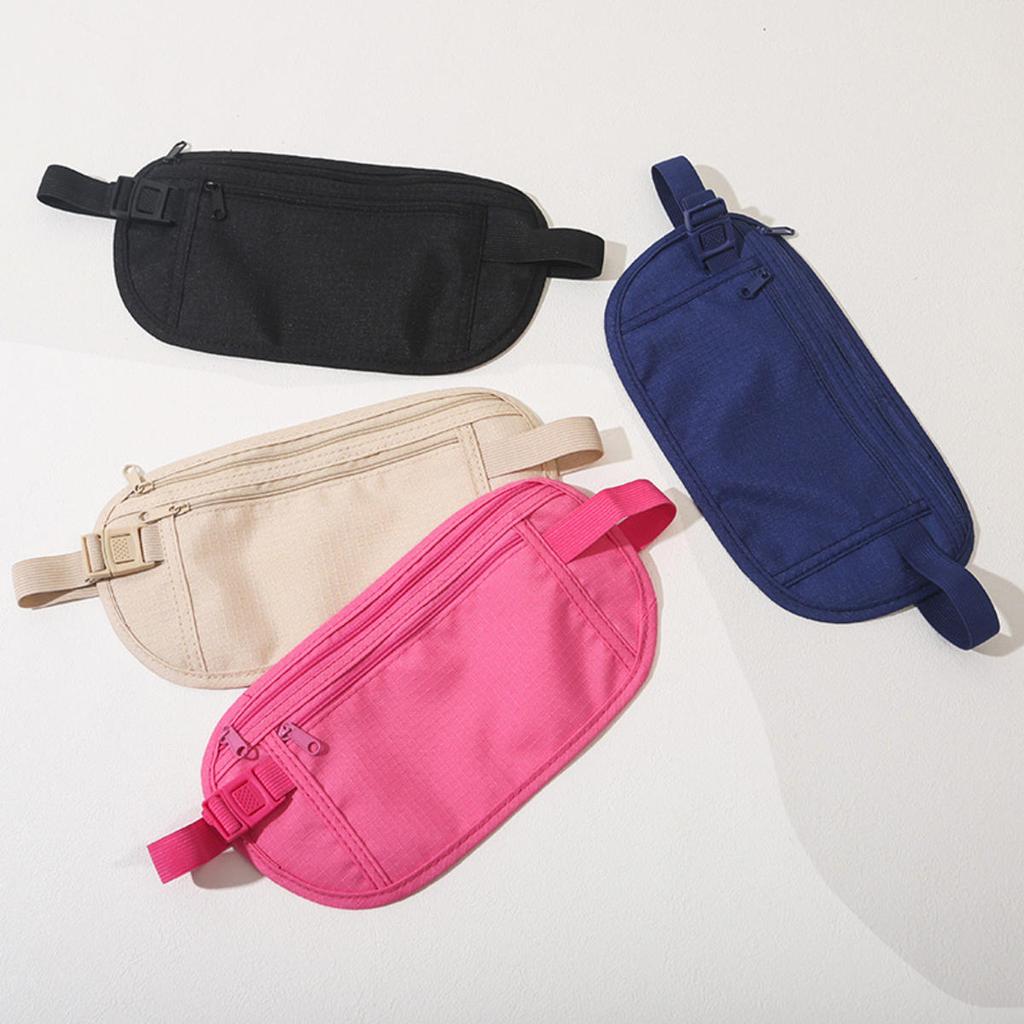 Спортивная поясная сумка для бега, невидимая дорожная поясная сумка, кошелек для паспорта и денег, поясная сумка, скрытый защитный кошелек, подарочный набор, кошелек для денег