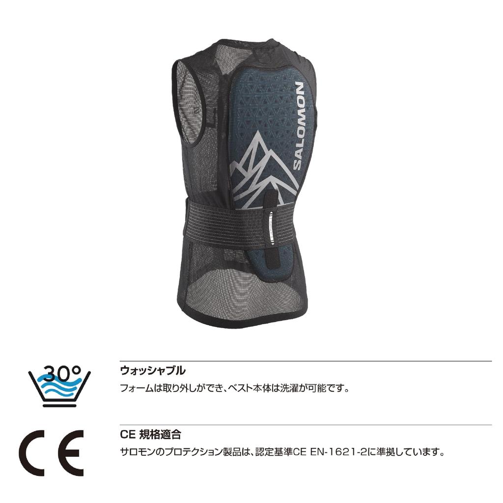 SALOMON Ski Snowboard Protector FLEXCELL PRO VEST Unisex L47341100 L Size Black