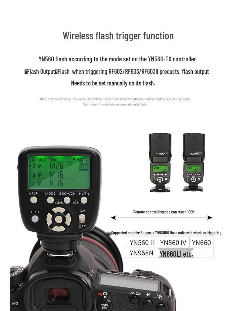 Беспроводной триггер Yongnuo YN560-TX II для студийных вспышек 560III и 560IV