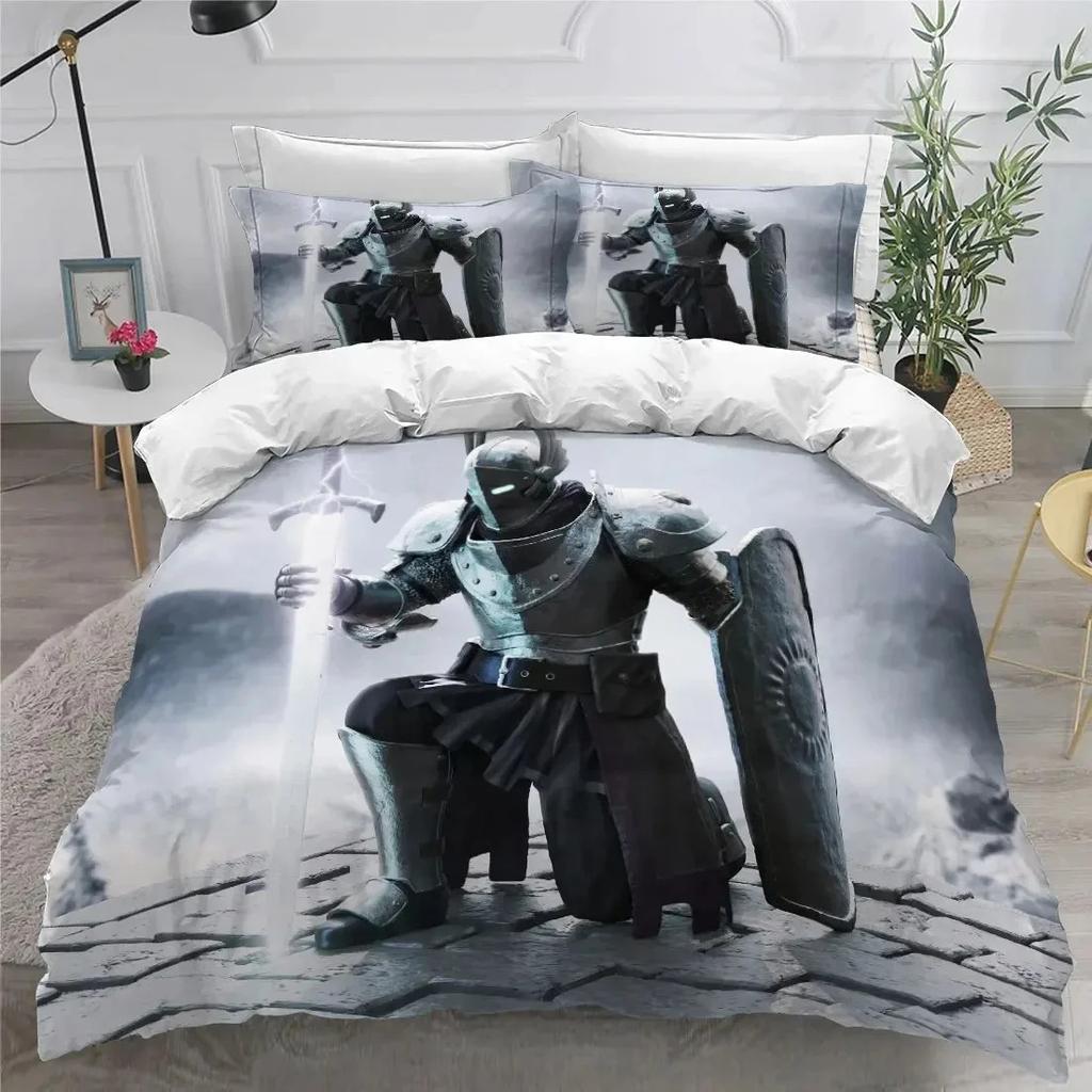 3D Print Holy Knights Bedding Set Boys Girls Twin Queen King Size Duvet Cover Pillowcase Bed Boys Adult Home Textileextile