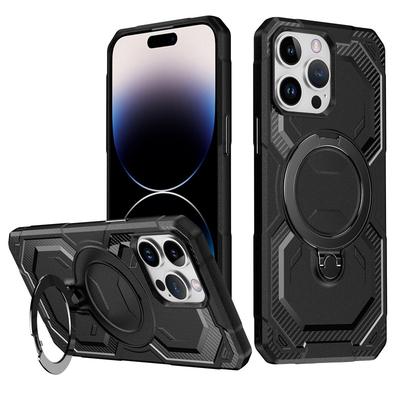 Для iPhone 16 15 Pro Max 14 Pro 13 12 11 чехол для MagSafe Soft Edge ударопрочный беспроводной зарядный кронштейн вращающийся на 360 градусов магнитная задняя крышка