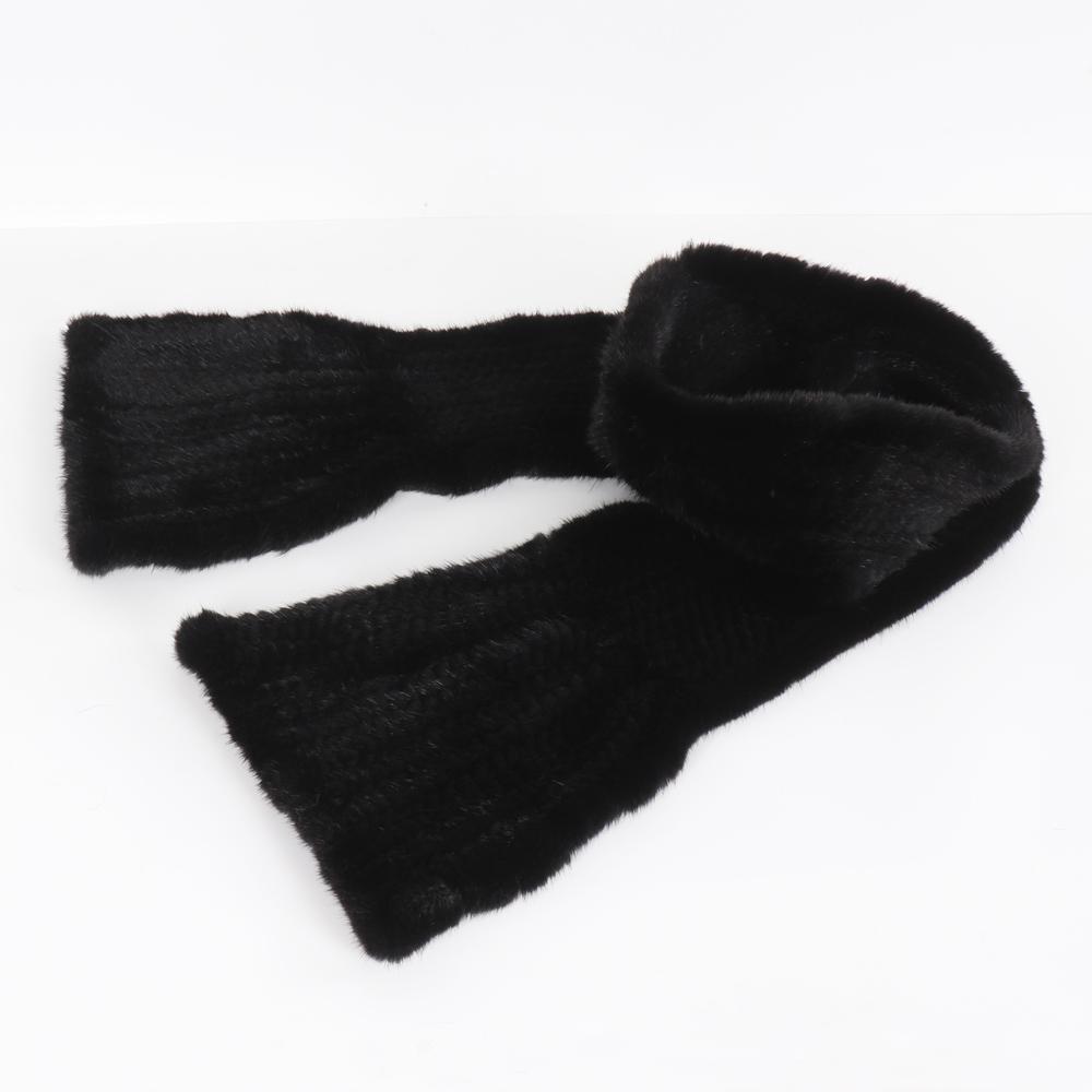 Горячая Распродажа Зимний Женский Теплый Вязаный Шарф из Натурального Меха Норки Натуральная Роскошная Шаль из Меха Норки Женский Длинный Стиль Шарфы из Натурального Меха Норки