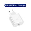 45W PD Fast Charging For Samsung Galaxy S22 S23 Ultra Note10 Plus Mobile Phone USB Type C Cable Fast Quick Charging Wall Adapter