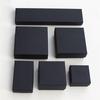 1Pcs Black Kraft Paper Jewelry Box Necklace Bracelet Ring Box