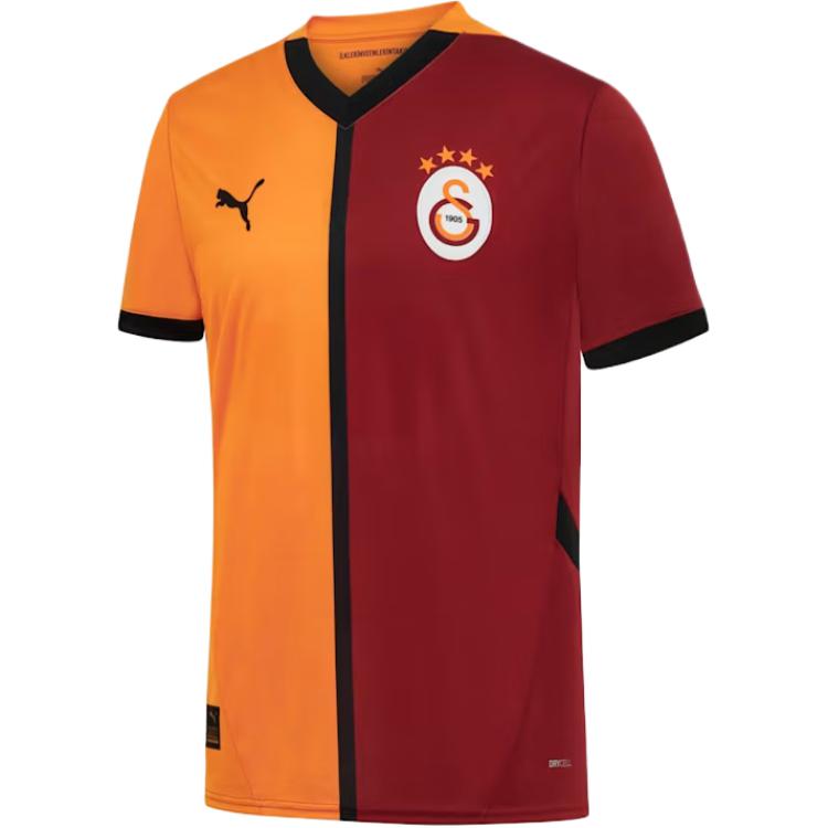 Puma Галатасарай 24/25 Домашняя Модная Удобная Толстовка С Коротким Рукавом Футбольная Рубашка Мужские Топы Оранжевый 779650-01