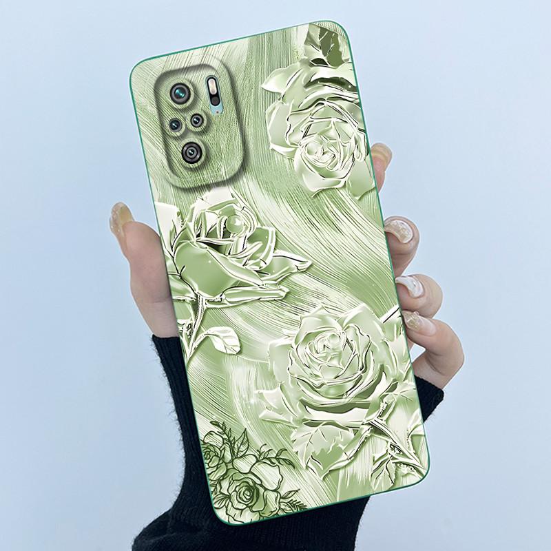 Чехол для телефона Xiaomi Poco M5s Чехол PocoM5s Модный Простой Бабочка Цветочный Мягкий Жидкий Силикон Чехол Для Poco M 5s Fundas
