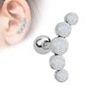 Opal Cartilage Ear Nail Stud Earring Cartilage Helix Tragus Stainless Steel Piercing Helix Tragus 16G Barbell  Accessories