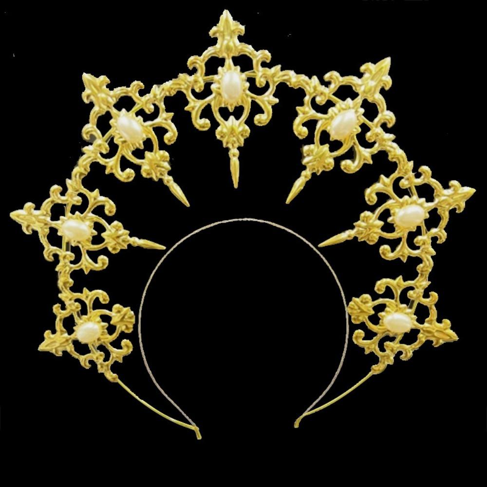 Элегантный головной убор Богини Гало Роскошная корона со стразами Темпераментная принцесса Тиара Косплей