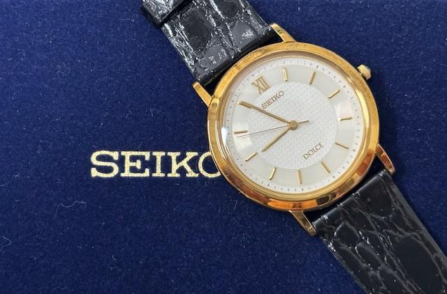 [USED] SEIKO Dolce Gold with Box 5E31-0AA0