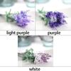 10 Pcs Romantic Provence Lavender Silk Artificial Flowers Purple Bouquet Plastic Fake Flower White for Home Wedding Decoration