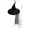 Party Decoration Gothic Queen Mesh Hat Halloween Cos Artificial Flower Dress Hats  Halloween