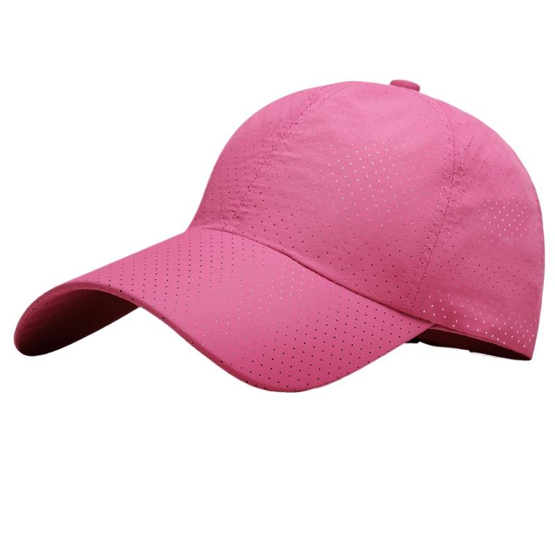 Корейская версия быстросохнущей бейсболки однотонная женская кепка с солнцезащитным козырьком для улицы мужская дышащая шляпа с отверстиями для солнца