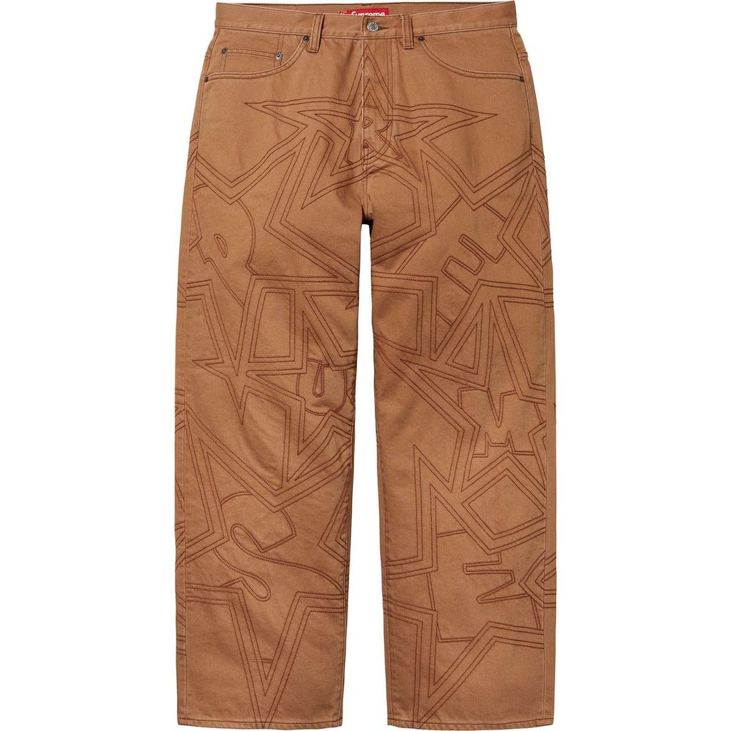 Supreme Stars Topstitch Baggy Jean SUP-SS25-096