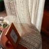 Хлопковые шторы с полым дизайном, шторы-тени с кулиской, кисточка для кухни, спальни, гостиной, эркерного окна, штора для шкафа