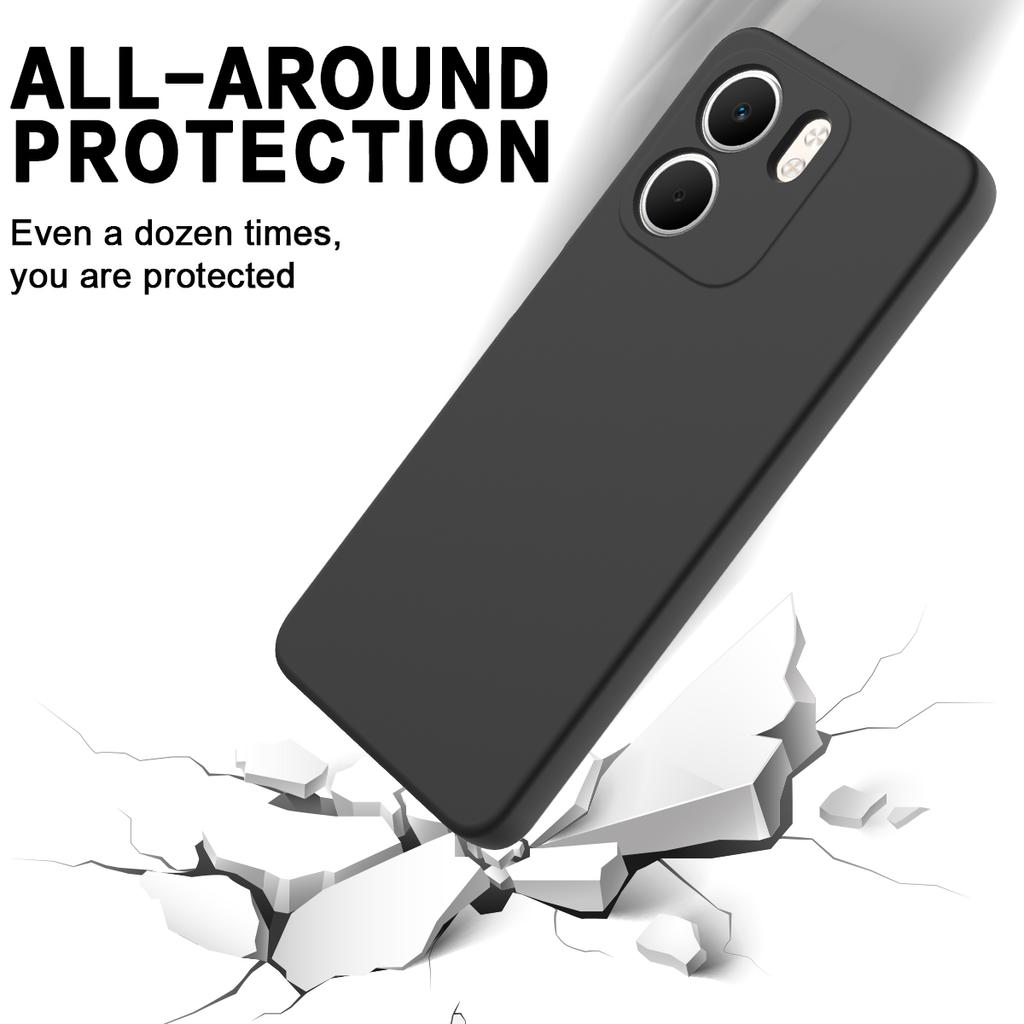 For Oppo A5x 5G/Oppo A5x 4G Liquid Silicone Case Phone Back Cover with Hand Strap