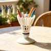 Creative Stationery Holder 3D Printed Badminton Pen Holder, Shuttlecock Shape Desk Organizer for Novelty Cup Office Pencils Markers, Large Capacity