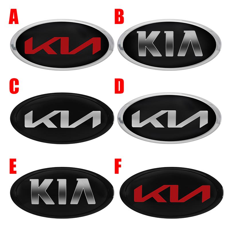 AAAGR1 1pcs 3D ABS Car Front Hood Logo Emblem Badge Sticker For KIA K2 K3 K5 K7 EV6 KX3 Soul Seltos Sportage Cerato Optima Sorento