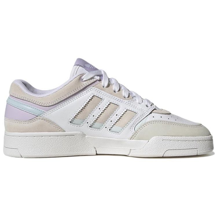 Adidas Originals Drop Step Low Non-Slip Durable Low-Top Skate Shoes Women Sneakers White Purple HP2328