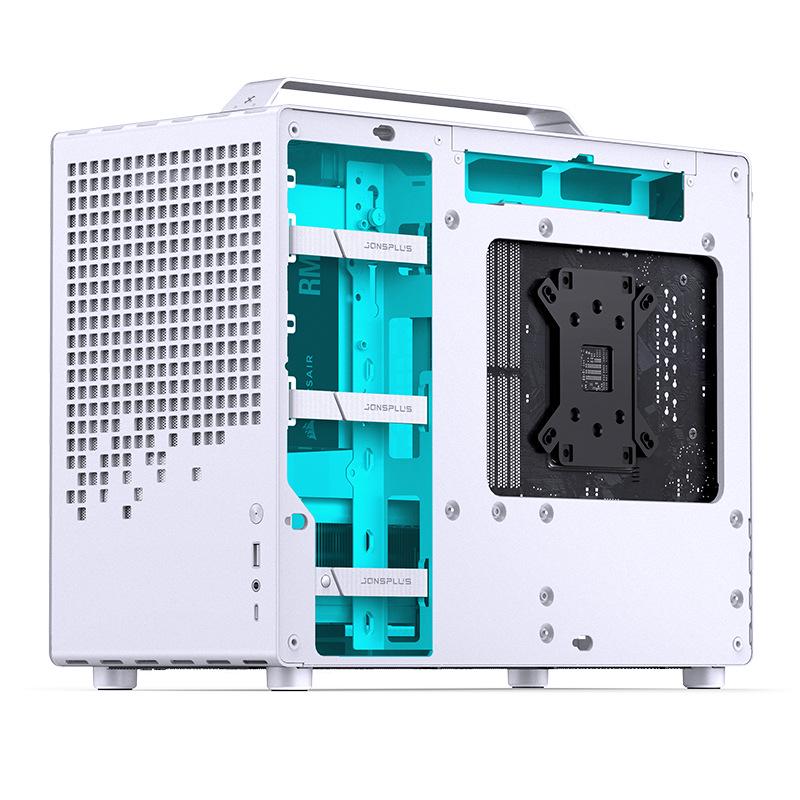 Корпус JONSBO Z20 белого цвета MATX со съемной ручкой, поддерживает водяное охлаждение 240 мм