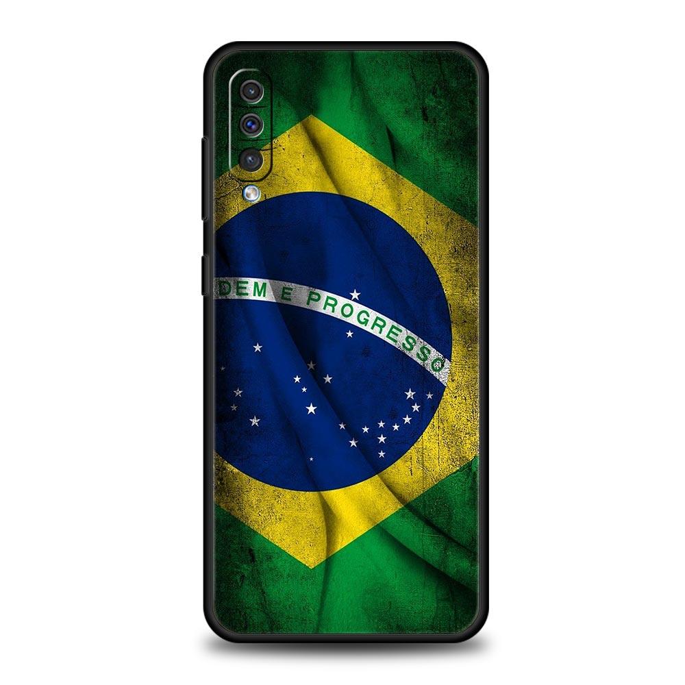 Большой чехол для телефона с флагом Бразилии для Samsung A56 A36 A26 A54 A52 A24 A14 A50 A72 A70 A40 A06 A12 A22 A34 A42 A32 A04s A16 5G