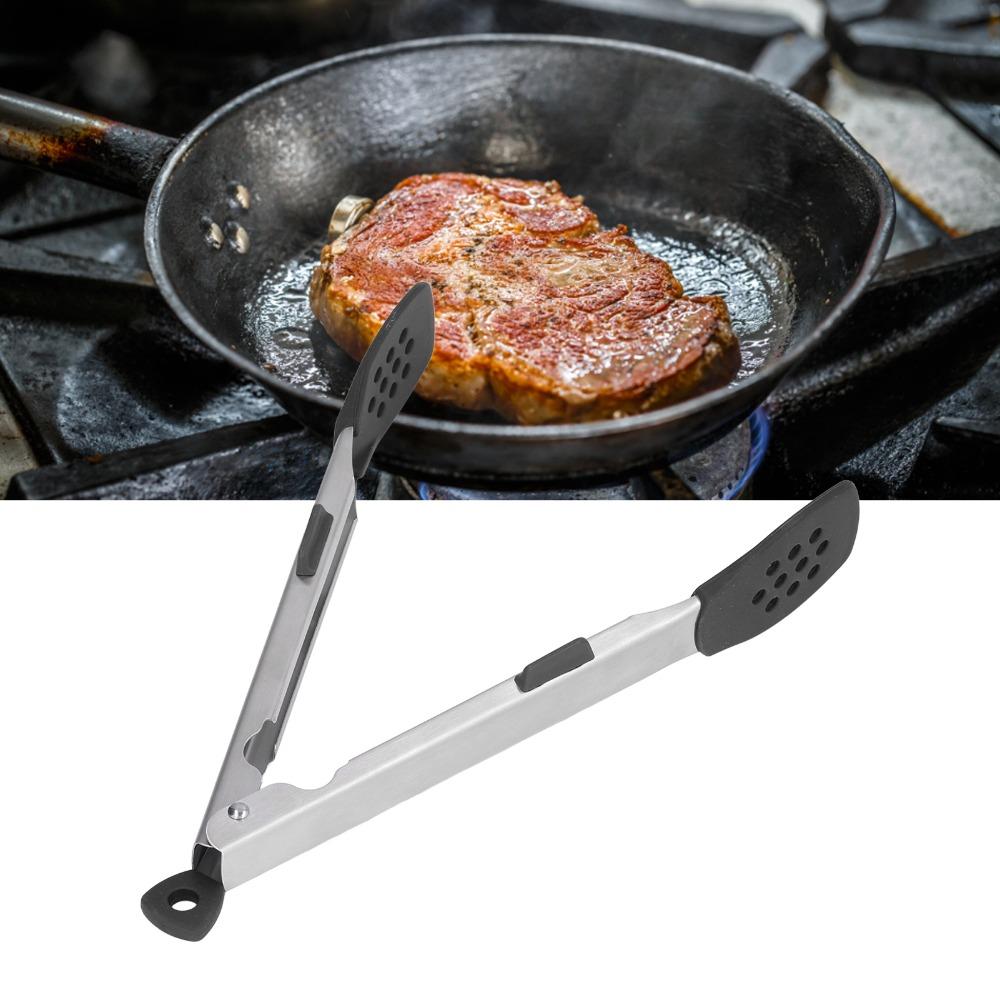Hanging Loop Kitchen Tongs Two Arms Serving Tongs Practical Cooking Tongs BBQ Grilling