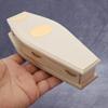 Миниатюрная модель деревянного гроба, мини-кукольный домик, коробка для гробов, изделия из дерева для кукольного дома, мини-мебельный аксессуар, сказочное украшение