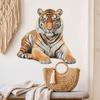 Simulation 3D Imperious Tiger Bedroom Living Room Commercial Wall Landscaping Wall Stickers