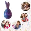 Handmade Easter Bunny Egg Printed Toy 3D Printed Easter Eggshell Statue Easter Eggs Figurines  Desk