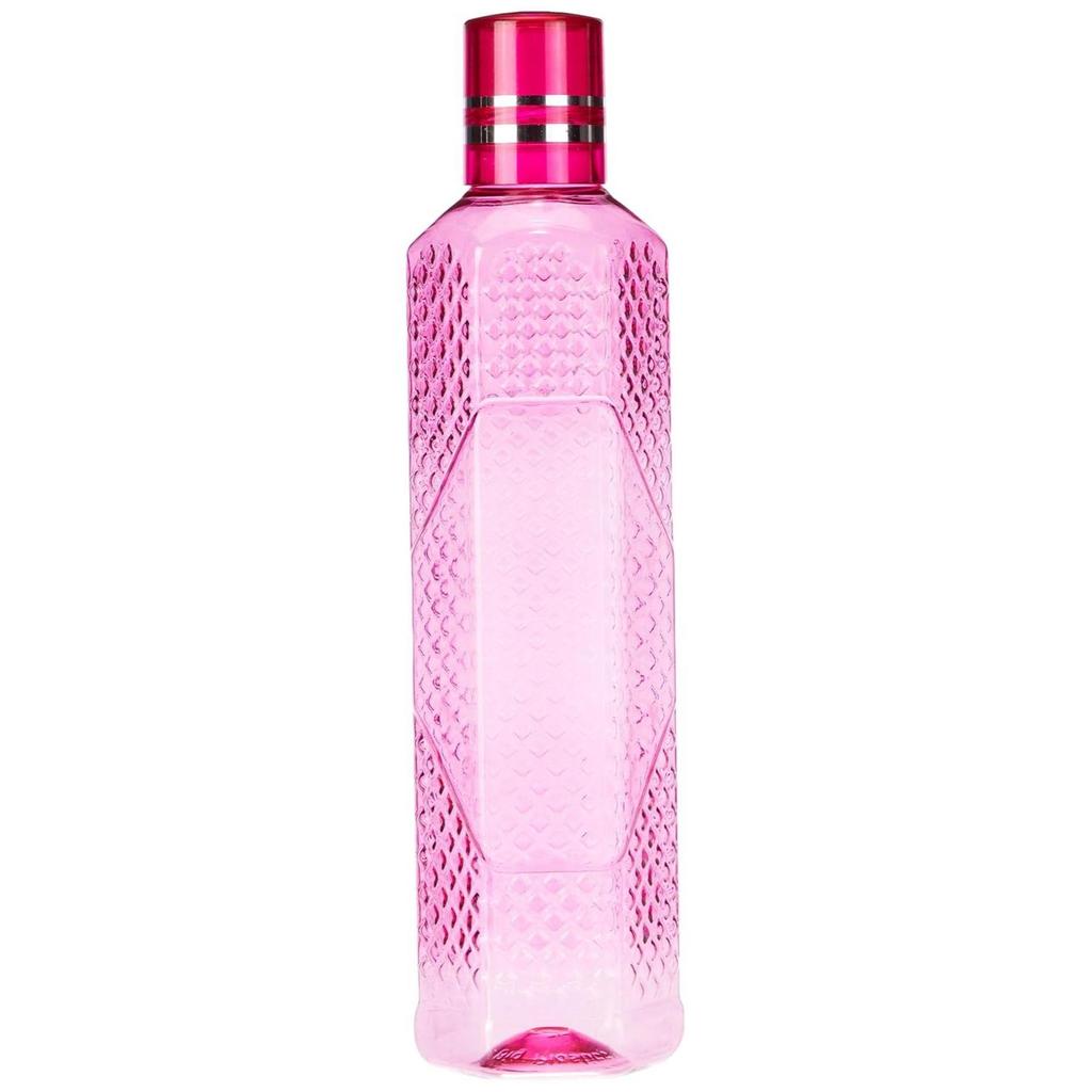 Небьющаяся пластиковая бутылка для воды I Герметичная I Не содержит БФА Пищевой класс Бутылка для воды для холодильника I Идеально подходит для спортзала, 1 литр каждая, Набор из 6 штук, Ассорти