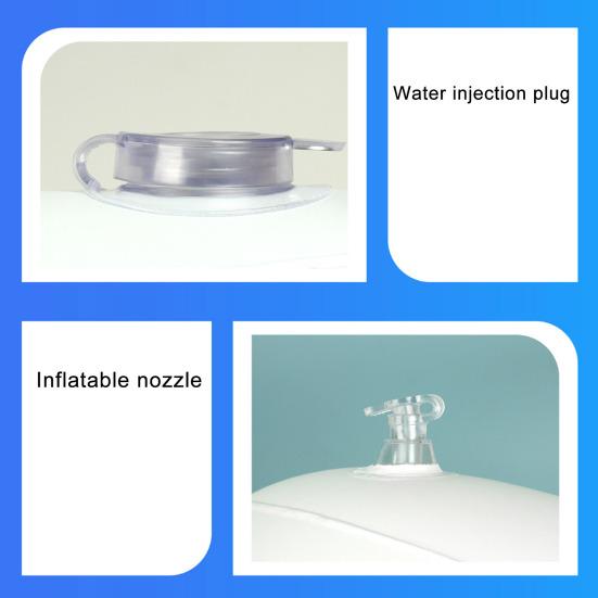 1/2 шт. надувное сиденье для гидромассажной ванны, устойчивое к царапинам, эргономичная поддержка осанки, подушка для ванны, простое в использовании сиденье-бустер, портативные аксессуары для гидромассажной ванны