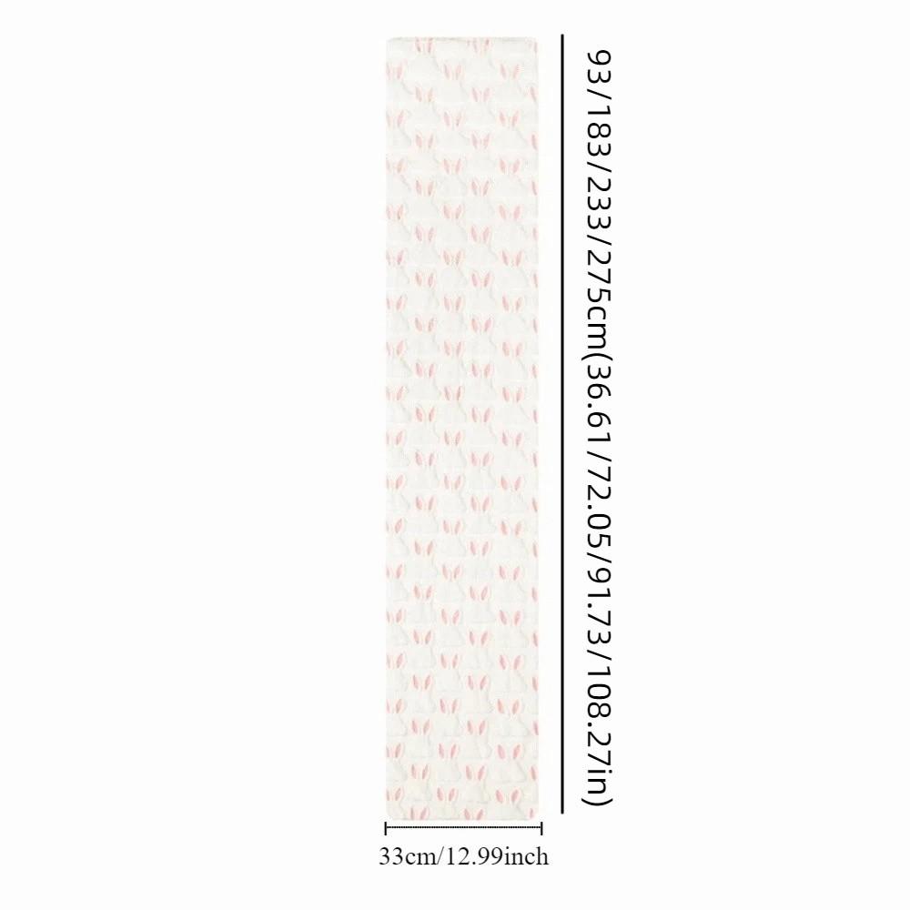Rabbit Pattern Easter Table Runner Fashion Soft Nordic Table Flag Thickened Tablecloth Celebration