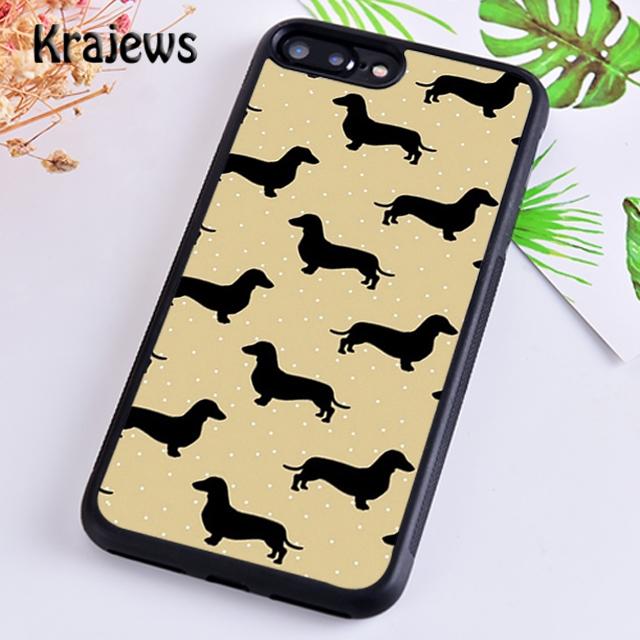 Krajews Такса Собака Красивый Мягкий Чехол для Телефона Для iPhone 14 5 6s 7 8 plus XR XS 11 12 13 pro max Samsung S21 S22ultra