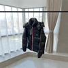Down jacket three-color color bar Montbeliard M home color bar winter coat men's and women's light jacket