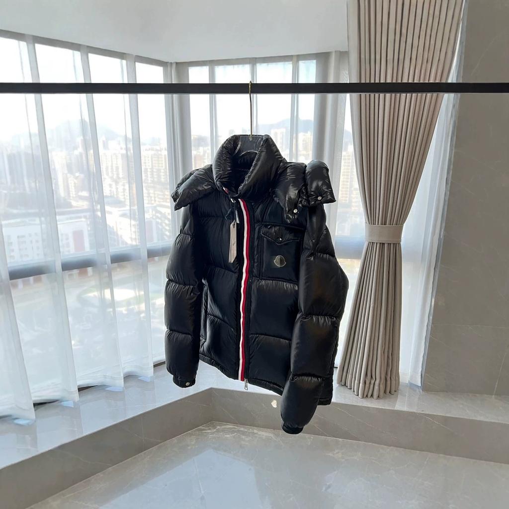 Down jacket three-color color bar Montbeliard M home color bar winter coat men's and women's light jacket