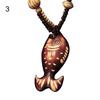 Boho Women Elephant Dolphin Fish Animal Leaf Pendant Beaded Wooden Long Necklace
