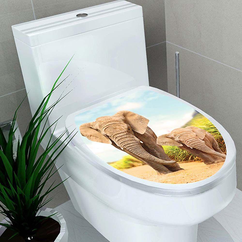 Bathroom Decoration Home Toilet Sticker Toilet Seat Sticker WC Cover Decals Closestool Decor