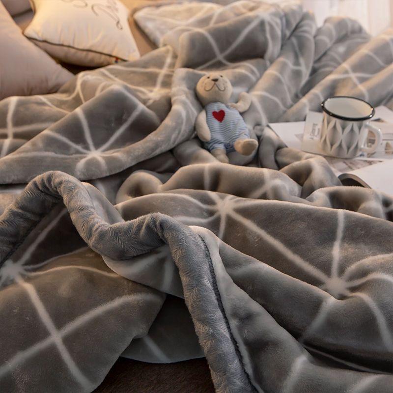 Winter Thick Warm Double Blanket Adult Children Sheet Comforter Bed Bedspread High Quality Healthy Raschel Blankets